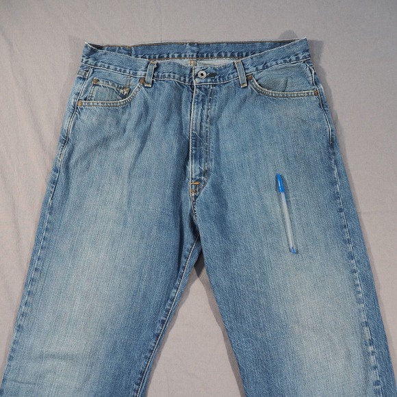 Polo Ralph Lauren Hayden Jeans Mens 36x32 Blue Denim Relaxed Fit Baggy Classic - Picture 4 of 11
